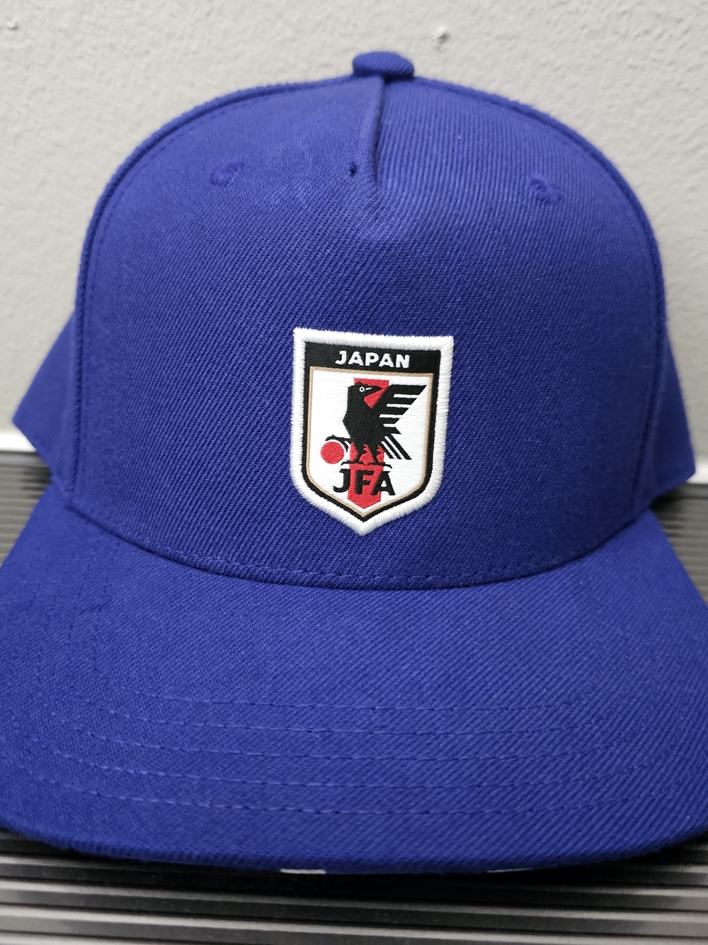 Japan National Team adidas Snapback Hat - Blue JFA Curved Brim